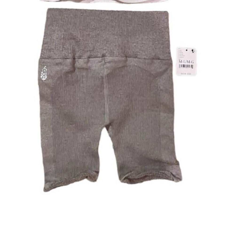 BNWT Free People Movement Bike Shorts Grey M/L (please read description)